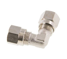 6LL Nickel plated Brass Elbow Cutting Fitting 100 bar ISO 8434-1 [2 Pieces]
