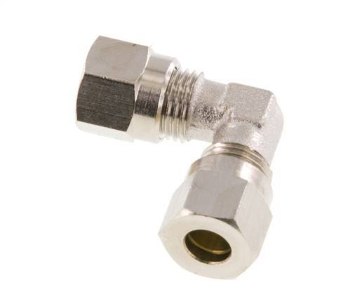 6LL Nickel plated Brass Elbow Cutting Fitting 100 bar ISO 8434-1 [2 Pieces]
