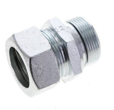 35L & M42x2 Zink plated Steel Straight Cutting Fitting with Male Threads 160 bar NBR ISO 8434-1