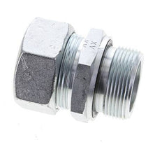 35L & M42x2 Zink plated Steel Straight Cutting Fitting with Male Threads 160 bar NBR ISO 8434-1