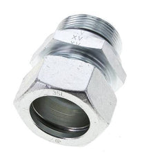 35L & M42x2 Zink plated Steel Straight Cutting Fitting with Male Threads 160 bar NBR ISO 8434-1