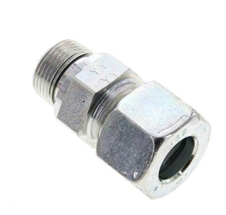 16S & M22x1.5 Zink plated Steel Straight Cutting Fitting with Male Threads 400 bar NBR ISO 8434-1