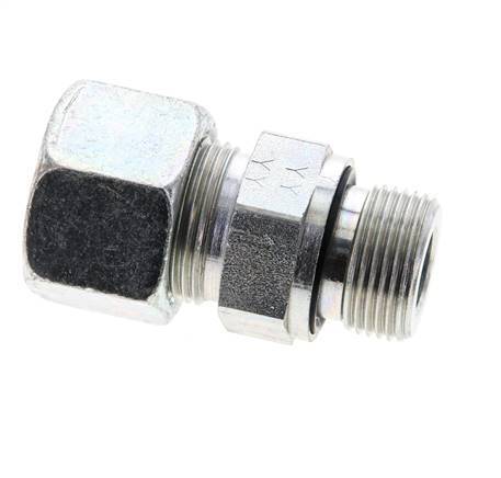 16S & M22x1.5 Zink plated Steel Straight Cutting Fitting with Male Threads 400 bar NBR ISO 8434-1