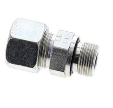 16S & M22x1.5 Zink plated Steel Straight Cutting Fitting with Male Threads 400 bar NBR ISO 8434-1
