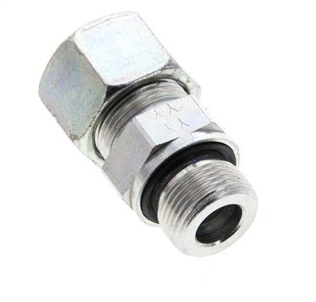 16S & M22x1.5 Zink plated Steel Straight Cutting Fitting with Male Threads 400 bar NBR ISO 8434-1