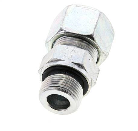 16S & M22x1.5 Zink plated Steel Straight Cutting Fitting with Male Threads 400 bar NBR ISO 8434-1