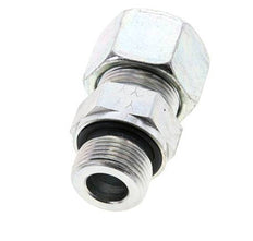 16S & M22x1.5 Zink plated Steel Straight Cutting Fitting with Male Threads 400 bar NBR ISO 8434-1