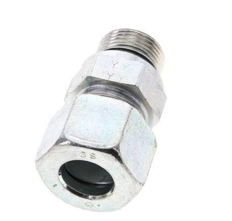 16S & M22x1.5 Zink plated Steel Straight Cutting Fitting with Male Threads 400 bar NBR ISO 8434-1
