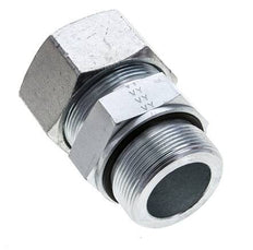 38S & M48x2 Zink plated Steel Straight Cutting Fitting with Male Threads 315 bar NBR ISO 8434-1