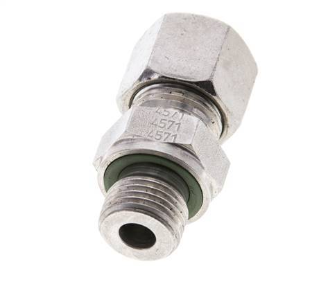 10S & M16x1.5 Stainless Steel Straight Cutting Fitting with Male Threads 630 bar FKM ISO 8434-1