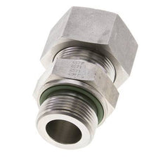 25S & M33x2 Stainless Steel Straight Cutting Fitting with Male Threads 400 bar FKM ISO 8434-1
