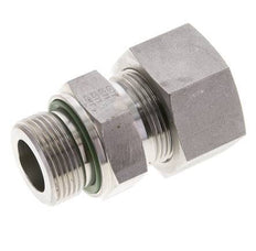 25S & M33x2 Stainless Steel Straight Cutting Fitting with Male Threads 400 bar FKM ISO 8434-1