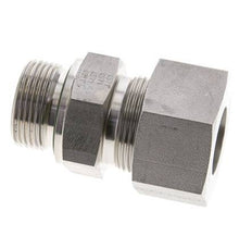 25S & M33x2 Stainless Steel Straight Cutting Fitting with Male Threads 400 bar FKM ISO 8434-1