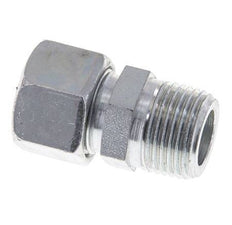 12LL & R3/8'' Zink plated Steel Straight Cutting Fitting with Male Threads 100 bar ISO 8434-1 [2 Pieces]