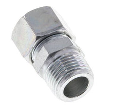 12LL & R3/8'' Zink plated Steel Straight Cutting Fitting with Male Threads 100 bar ISO 8434-1 [2 Pieces]