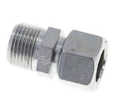 12LL & R3/8'' Zink plated Steel Straight Cutting Fitting with Male Threads 100 bar ISO 8434-1 [2 Pieces]