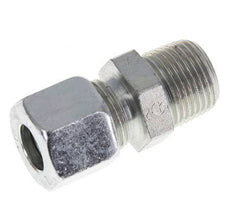 Racor de corte recto de acero cincado 10L y R3/8'' con rosca macho 315 bar ISO 8434-1