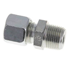 Racor de corte recto de acero cincado 10L y R3/8'' con rosca macho 315 bar ISO 8434-1
