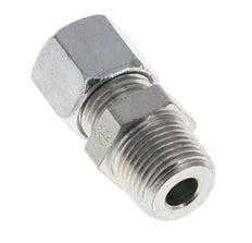 Racor de corte recto de acero cincado 10L y R3/8'' con rosca macho 315 bar ISO 8434-1
