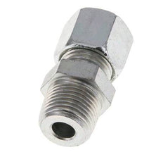Racor de corte recto de acero cincado 10L y R3/8'' con rosca macho 315 bar ISO 8434-1