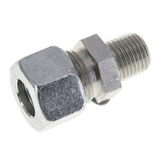 Racor de corte recto de acero galvanizado 12L y R1/4'' con rosca macho 315 bar ISO 8434-1