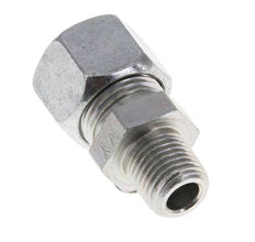 Racor de corte recto de acero galvanizado 12L y R1/4'' con rosca macho 315 bar ISO 8434-1