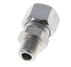 Racor de corte recto de acero galvanizado 12L y R1/4'' con rosca macho 315 bar ISO 8434-1