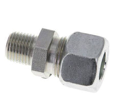 Racor de corte recto de acero galvanizado 12L y R1/4'' con rosca macho 315 bar ISO 8434-1