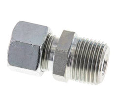 Racor de corte recto de acero galvanizado 12L y R1/2'' con rosca macho 315 bar ISO 8434-1