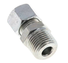 Racor de corte recto de acero galvanizado 12L y R1/2'' con rosca macho 315 bar ISO 8434-1
