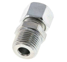 Racor de corte recto de acero galvanizado 12L y R1/2'' con rosca macho 315 bar ISO 8434-1