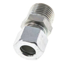 Racor de corte recto de acero galvanizado 12L y R1/2'' con rosca macho 315 bar ISO 8434-1