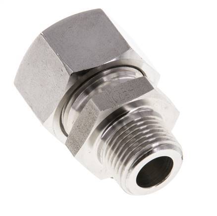 Accesorio de corte recto de acero inoxidable 15L y R3/8'' con rosca macho 315 bar ISO 8434-1