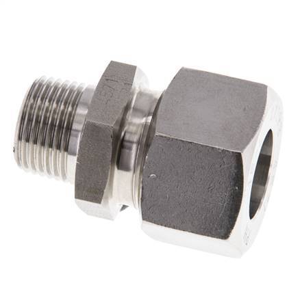 Accesorio de corte recto de acero inoxidable 15L y R3/8'' con rosca macho 315 bar ISO 8434-1