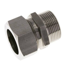 Racor de corte recto de acero inoxidable 35L y R1-1/4'' con rosca macho 160 bar ISO 8434-1