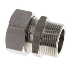 Racor de corte recto de acero inoxidable 35L y R1-1/4'' con rosca macho 160 bar ISO 8434-1