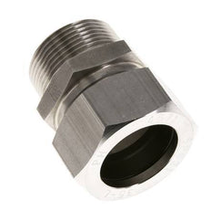 Racor de corte recto de acero inoxidable 35L y R1-1/4'' con rosca macho 160 bar ISO 8434-1