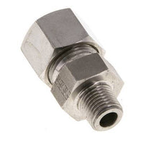 Accesorio de corte recto de acero inoxidable 12L y R1/4'' con rosca macho 630 bar ISO 8434-1
