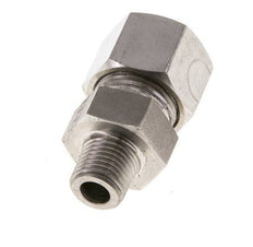 Accesorio de corte recto de acero inoxidable 12L y R1/4'' con rosca macho 630 bar ISO 8434-1