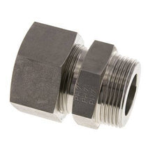 Racor de corte recto de acero inoxidable 30L y R1-1/4'' con rosca macho 400 bar ISO 8434-1