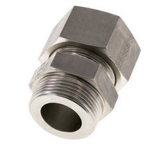 Racor de corte recto de acero inoxidable 30L y R1-1/4'' con rosca macho 400 bar ISO 8434-1