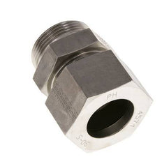 Racor de corte recto de acero inoxidable 30L y R1-1/4'' con rosca macho 400 bar ISO 8434-1
