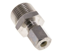 Racor de compresión recto de acero inoxidable 6L y R1/2'' con rosca macho 315 bar ISO 8434-1