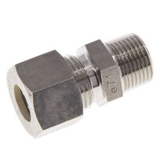 Racor de compresión recto de acero inoxidable 12L y R3/8'' con rosca macho 315 bar ISO 8434-1