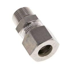Racor de compresión recto de acero inoxidable 12L y R3/8'' con rosca macho 315 bar ISO 8434-1