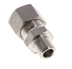 Racor de compresión recto de acero inoxidable 12L y R1/4'' con rosca macho 315 bar ISO 8434-1
