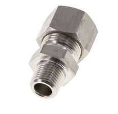 Racor de compresión recto de acero inoxidable 12L y R1/4'' con rosca macho 315 bar ISO 8434-1