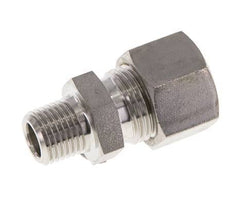 Racor de compresión recto de acero inoxidable 12L y R1/4'' con rosca macho 315 bar ISO 8434-1
