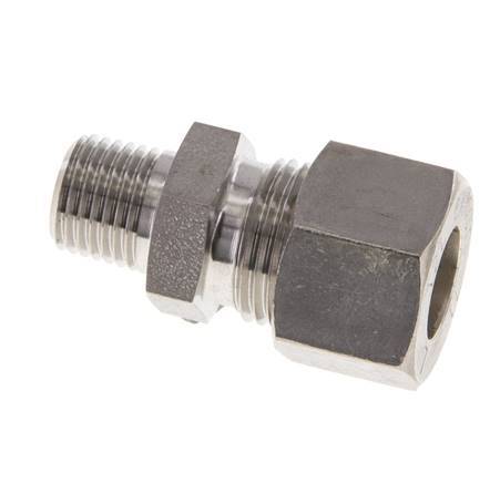 Racor de compresión recto de acero inoxidable 12L y R1/4'' con rosca macho 315 bar ISO 8434-1