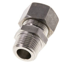 Racor de compresión recto de acero inoxidable 15L y R1/2'' con rosca macho 315 bar ISO 8434-1